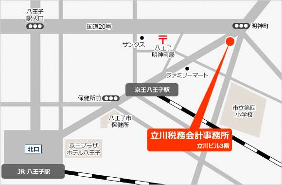 地図：立川税務会計事務所